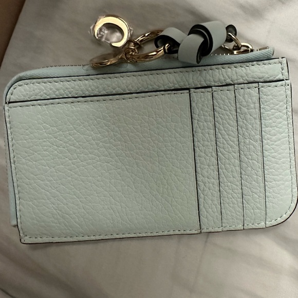 💯authentic New Chloe alphabet coin purse skylight blue (seasonal colour) - Picture 5 of 6